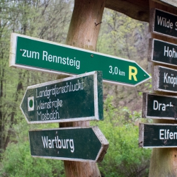 Wegweiser zur Drachenschlucht