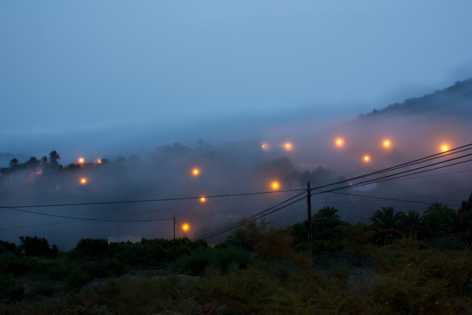 Nebel auf der Insel Gomera